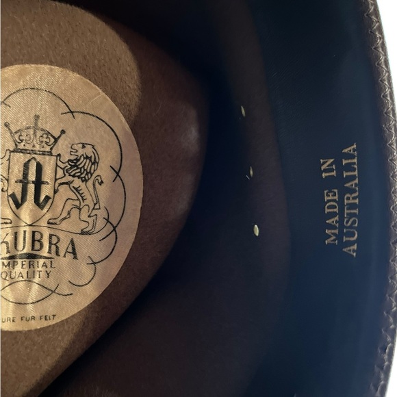 Akubra Brown Fedora Hat - Picture 4 of 4